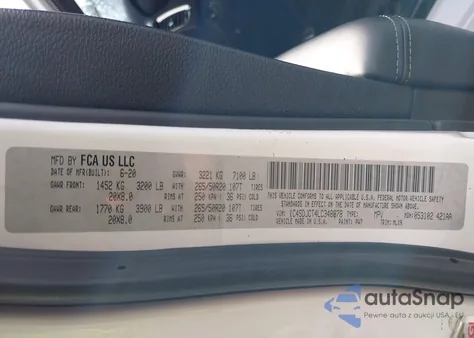 2020 Dodge Durango R/T Awd from USA, damaged, VIN 1C4SDJCT4LC348878